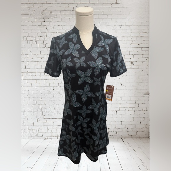 Ben Hogan Pixel Floral Dress | Size Small | NWT | Soft Stretch + Tee-Time Charm - Picture 1 of 3
